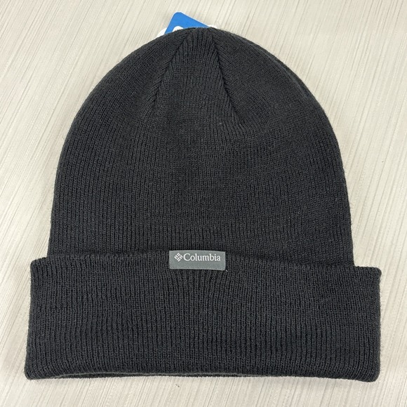 Columbia Tree Flag Cuffed Beanie Black/Black Winter Cap One Size NEW - Picture 4 of 4